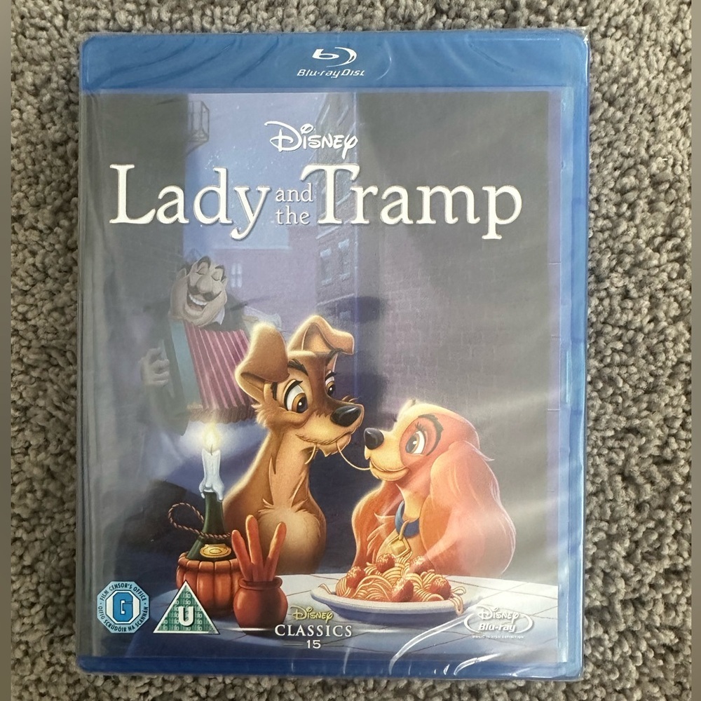 New in Package! Lady and the Tramp Blu-ray Disc MOVIE
